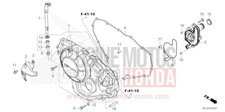 PANNEAU CARTER-MOTEUR D. (CMX1100A/A2) de CMX 1100 "Rebel" GLINT WAVE BLUE METALLIC (B197) de 2024